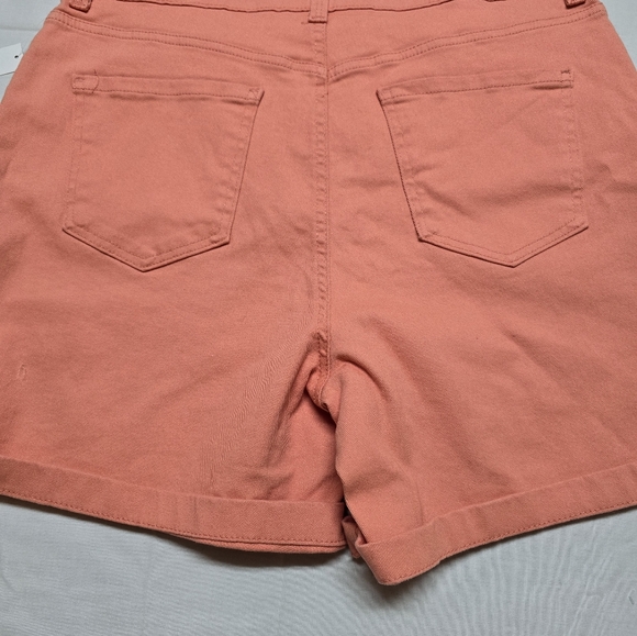 Gloria Vanderbilt Amanda Shorts Women's Size 16 NWT Peach Orchard - Picture 4 of 4
